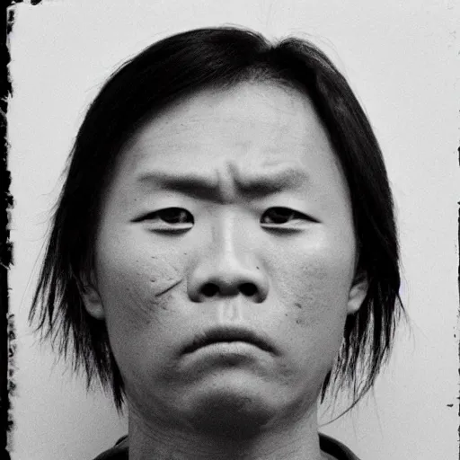 Image similar to mugshot of the hundred eyes face