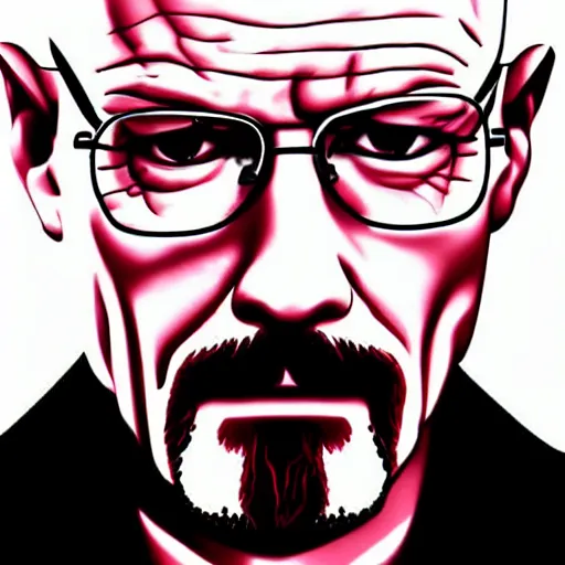 Prompt: breaking bad walter white digital art