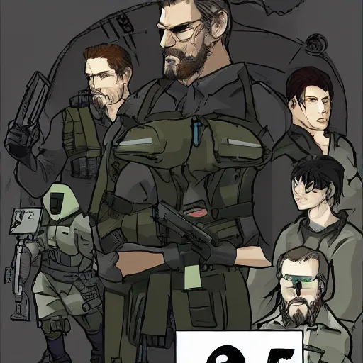 Image similar to metal gear solid in calarts style