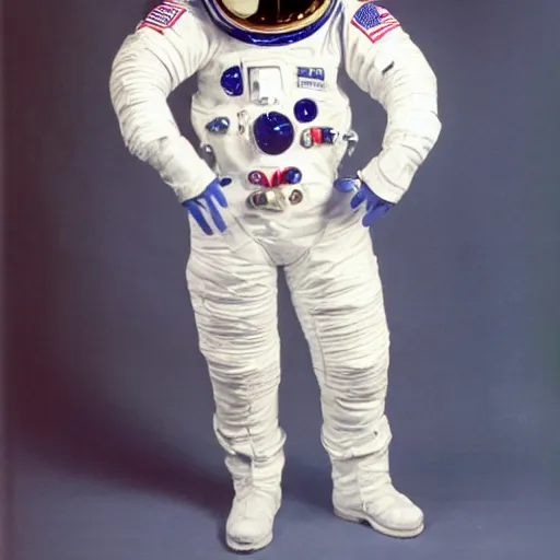 wearing a NASA space suit and helmet | Stable Diffusion | OpenArt