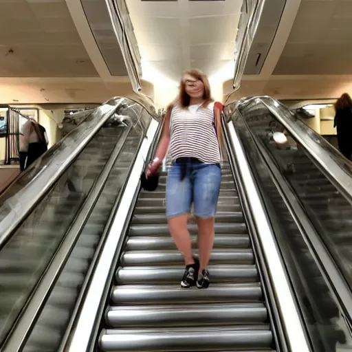 Image similar to mayonnaise on an escalator