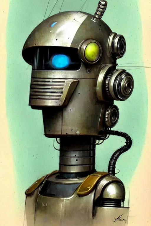 Image similar to ( ( ( ( ( 1 9 5 0 s retro future robot android aluminum jungle explorer. muted colors. ) ) ) ) ) by jean - baptiste monge!!!!!!!!!!!!!!!!!!!!!!!!!!!!!!