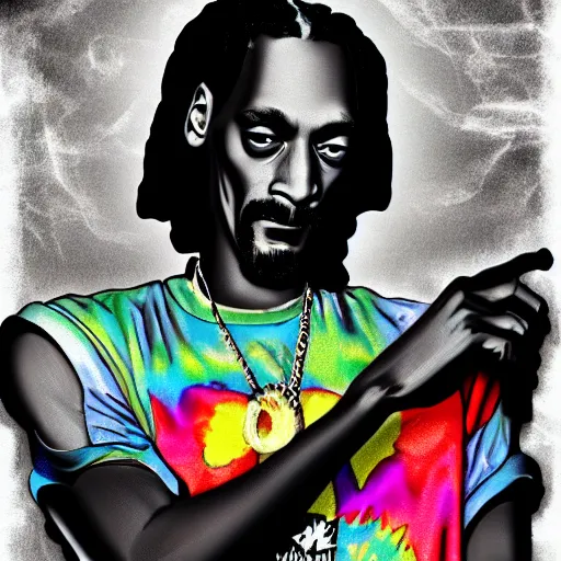 Prompt: snoop dog digital art