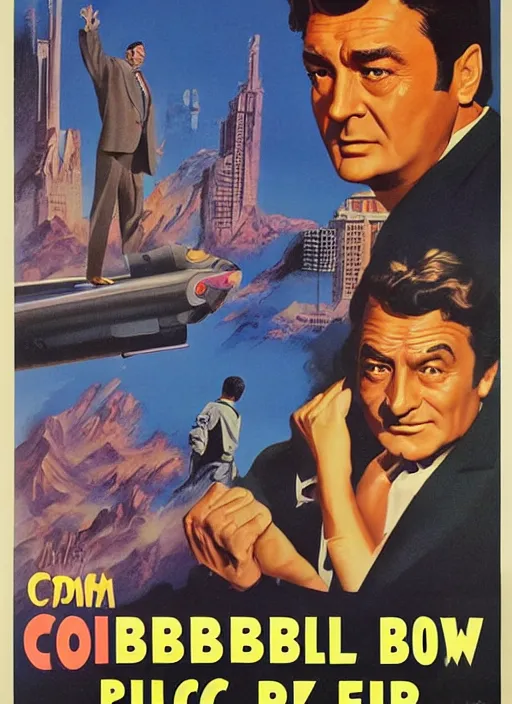 Prompt: columbo in 1 9 5 0 s pulp sci - fi movie poster, retrofuturism, highly detailed, mgm studios, david klein, reynold brown