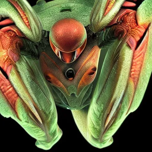 Image similar to real life metroid creature, photorealistic