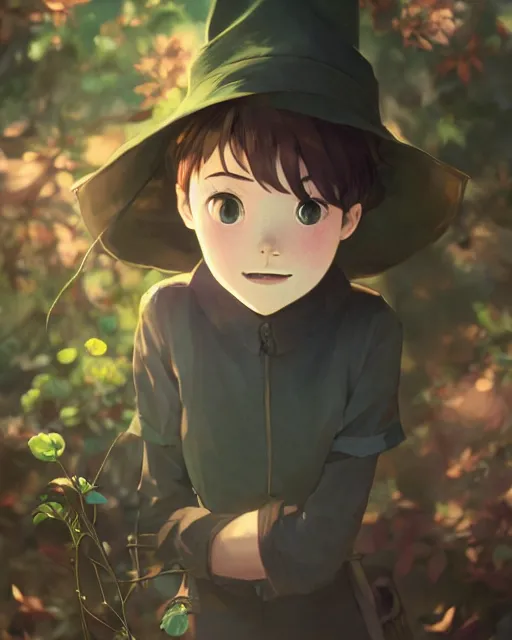 Image similar to over the garden wall, medium shot, visible face, detailed, perfectly shaded, perfectly shaded face, atmospheric lighting, by makoto shinkai, stanley artgerm lau, wlop, rossdraws