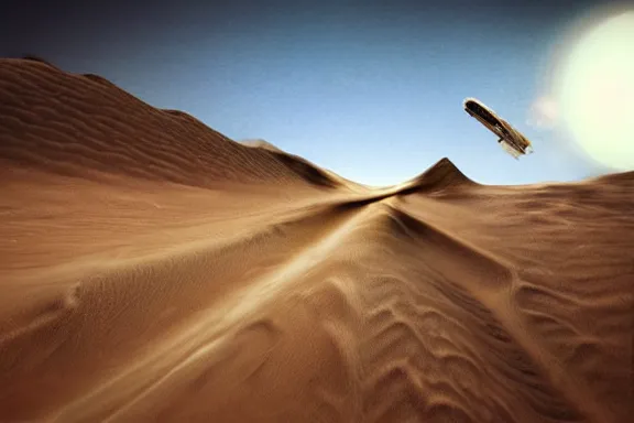 Prompt: “ very very intricate photorealistic photo of a white eldritch horror flying over the desert, detailed natural lighting, award - winning crisp details ”