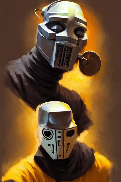 Prompt: mf doom as cooking pancakes animation pixar style, mf doom rapper madvillain, lighting poster by magali villeneuve, artgerm, jeremy lipkin and michael garmash, rob rey and kentaro miura style, trending on art station