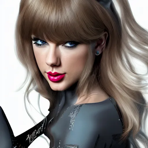 Image similar to Taylor Swift cosplaying as Ariana Grande, 8k octane render, by Artgerm, deviantart