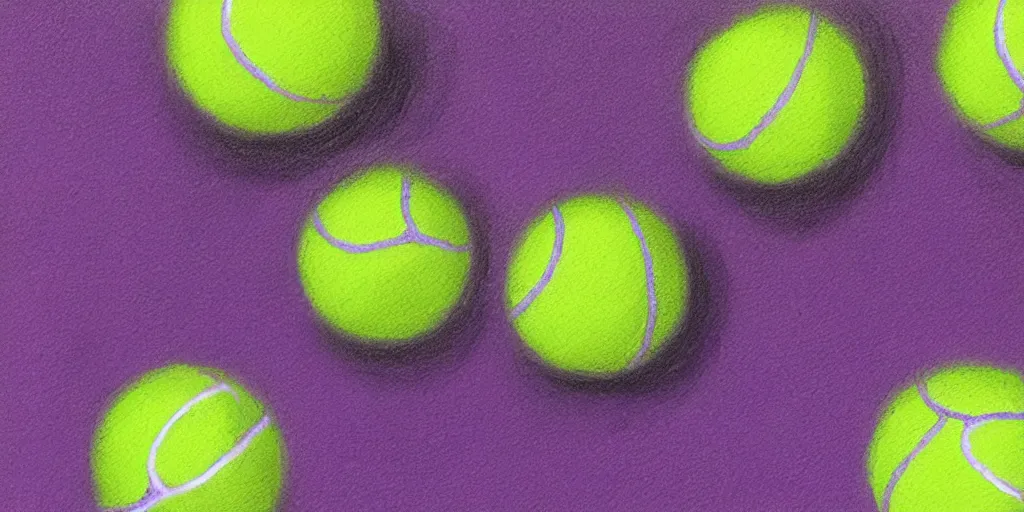 Image similar to tennis ball court, purple, digital art, fantasy, magic, chalk, chalked, trending on artstation, ultra detailed, detailed, fine details, professional illustration by basil gogos