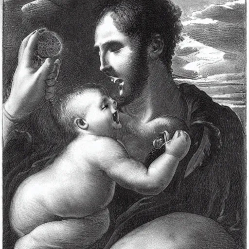 Image similar to venus eating his son