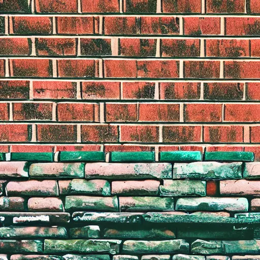 Image similar to a brick railing in front of greenscreen