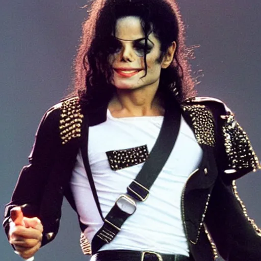 Image similar to Michael Jackson as gigachad