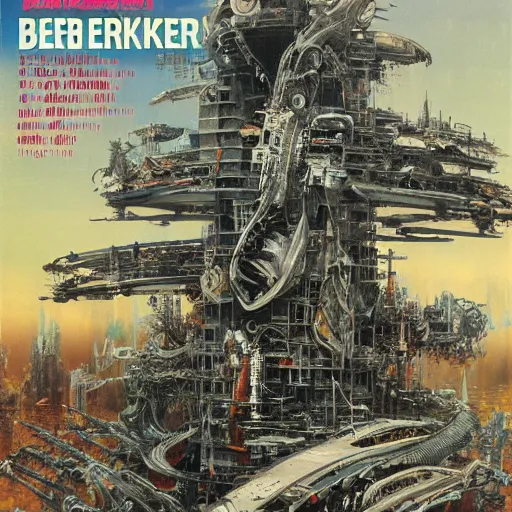 Image similar to album cover art, japanese magazine covers, by daniel kirk, by john berkey, by hr giger, hd, hyper detailed, 4 k