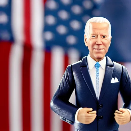 Prompt: Joe Biden action figure, highly detailed, studio lighting