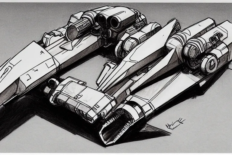 Image similar to speeder bike concept sketch by joe johnston and nilo rodis - jamero and ralph mcquarrie and norman reynolds