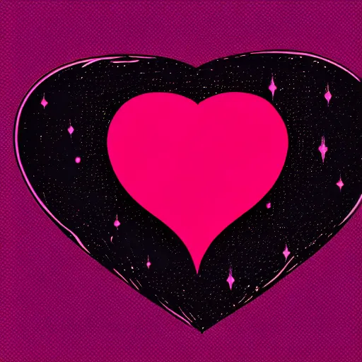 Prompt: dark magical heart logo, 4 k, vector illustration, hd