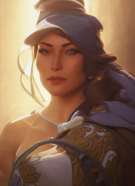 Image similar to ana amari, natural lighting, path traced, highly detailed, high quality, digital painting, by don bluth and ross tran and studio ghibli and alphonse mucha, artgerm