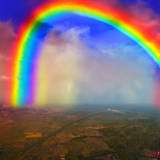 Image similar to rainbow hell, 8 k, hd
