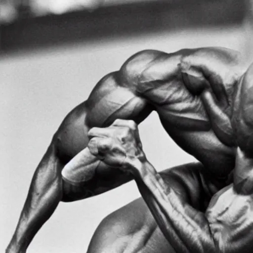 Image similar to a praying mantis winning mr. olympia