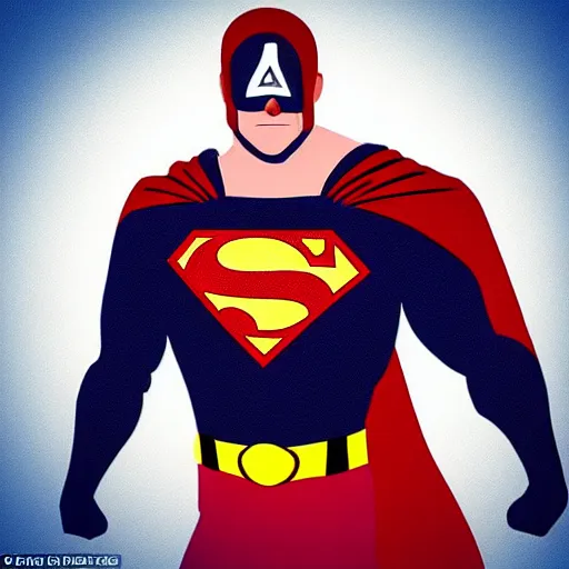 Prompt: this new super hero's name is captain amazing. his strengths include super strength, speed, and agility. he can fly and has x - ray vision