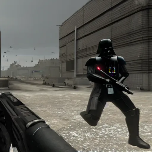 Prompt: Darth Vader in Call of Duty Modern Warfare 2