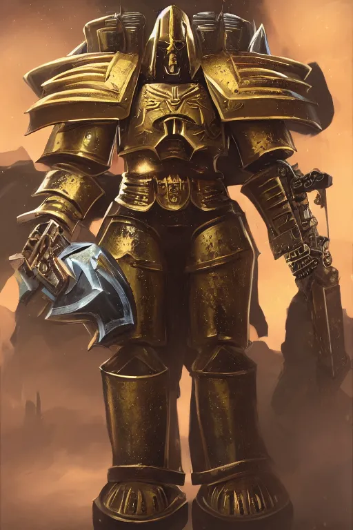 Image similar to armor portrait heros warhammer 4 0 k horus heresy fanart - the primarchs emperor by johannes helgeson animated with vfx concept artist & illustrator global illumination ray tracing hdr fanart arstation zbrush central hardmesh 8 k octane renderer comics stylized