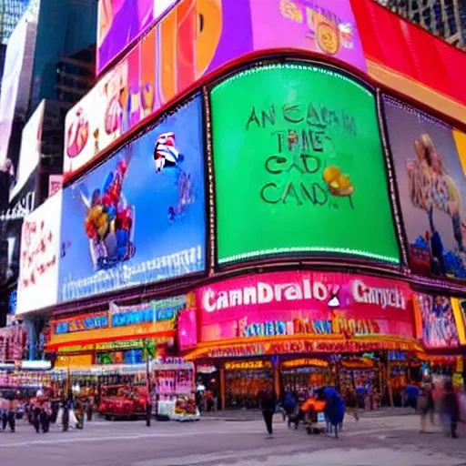 Image similar to a big candyland shop in times square