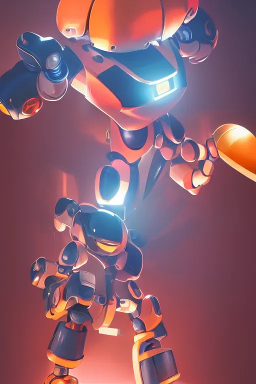 Image similar to metabots medabots medarotto medarot robot minimalist comics, behance hd by jesper ejsing, by rhads, makoto shinkai and lois van baarle, ilya kuvshinov, rossdraws global illumination ray tracing hdr radiating a glowing aura