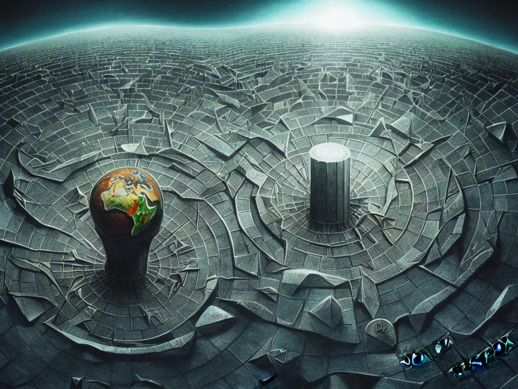 Image similar to highly detailed photo of center of the earth, trending on deviantart, neo surrealism, sharp focus, a lot of little details, octane, masterpiece, art by max ernst