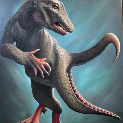 Prompt: dino mouse, epic pose, detailed painting