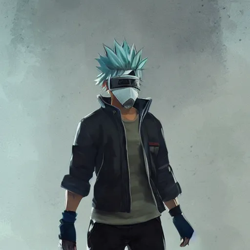 Image similar to kakashi, style game square enix life is strange remake, trending on artstation, painted by greg rutkowski, render with game the last of us parte ii details