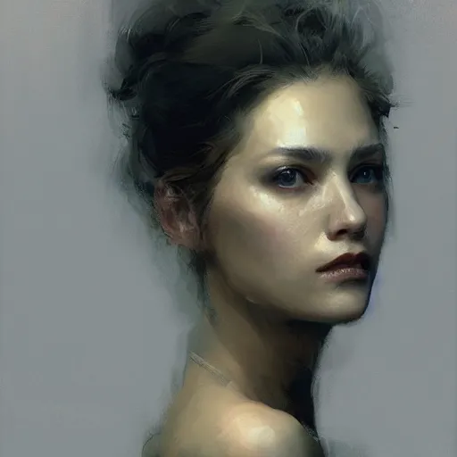 Prompt: portrait of a beautiful woman by sparth, ruan jia, craig mullins