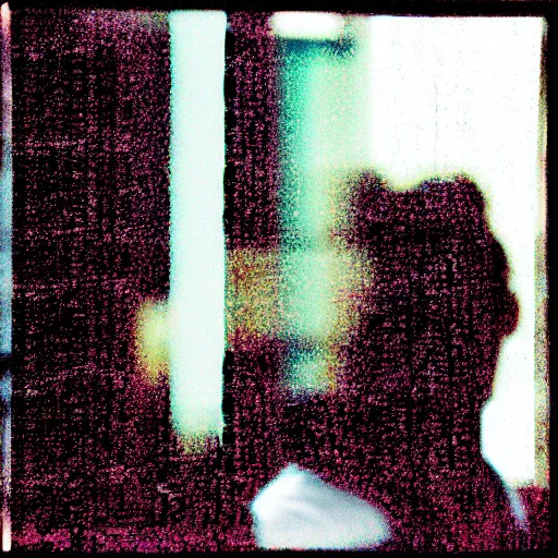 Prompt: lomography street photo glitch high contrast mirror