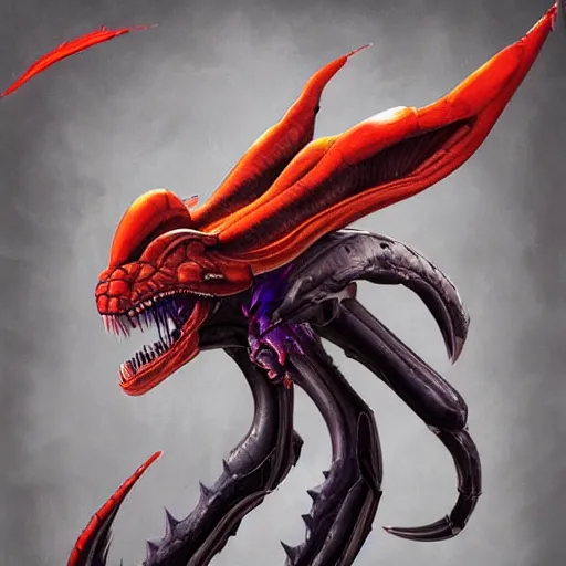 Image similar to Ridley from Metroid, daily deviation, trending on artstation, faved watched read, sharp focus, updated watched premiere edition commission ✨ whilst watching fabulous artwork \ exactly your latest completed artwork discusses upon featured announces recommend achievement
