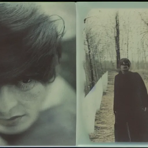 Prompt: polaroid gender transformation by Tarkovsky