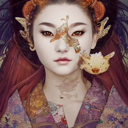 Prompt: a Photorealistic dramatic fantasy render of a beautiful woman wearing a beautiful intricately detailed Japanese Cat Kitsune mask and clasical Japanese Kimono by WLOP,Artgerm,Greg Rutkowski,Alphonse Mucha, Beautiful dynamic dramatic dark moody lighting,shadows,cinematic atmosphere,Artstation,concept design art,Octane render,8K The seeds for each individual image are: [893462724, 3464859563, 3370025700, 867489195]