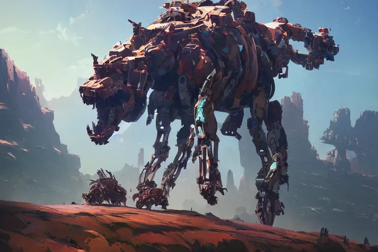 Image similar to sawtooth machine mecha animal beast robot of horizon forbidden west horizon zero dawn bioluminiscence, behance hd by jesper ejsing, by rhads, makoto shinkai and lois van baarle, ilya kuvshinov, rossdraws global illumination