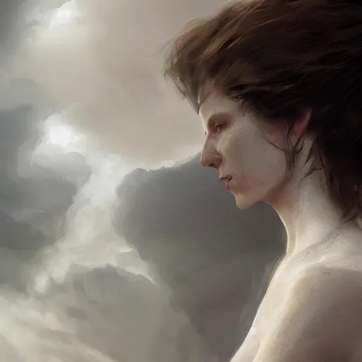 Image similar to a white and a brown woman merging together over time by greg rutkowski, hyperrealist, cinema 4 d, sicodelica, rendering unreal engine 5 digital art