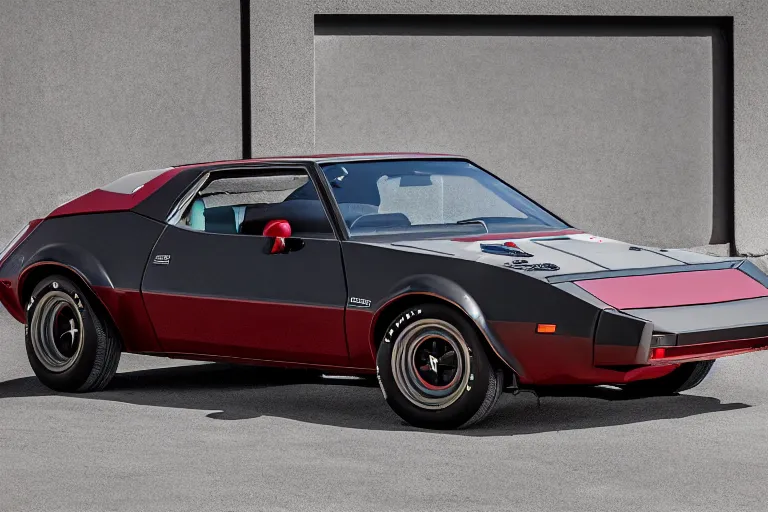 Image similar to 1974 AMC AMX/3, (Sony a7R IV, symmetric balance, polarizing filter, Photolab, Lightroom, 4K, Dolby Vision, Photography Award)