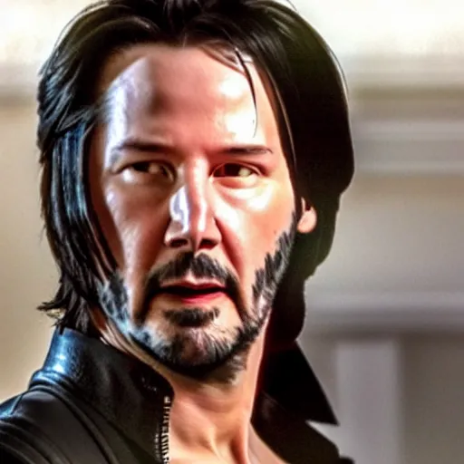 Image similar to keanu reeves as ghostrider