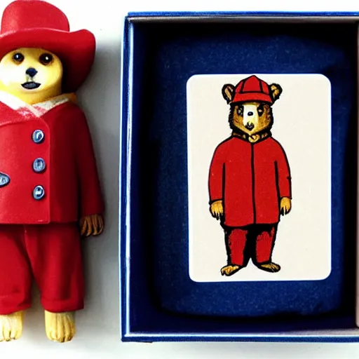 Image similar to paddington bear living in a matchbox