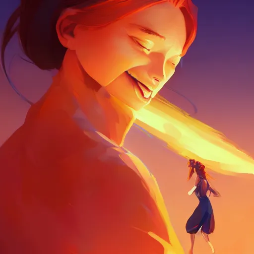 Image similar to woman with fire as her hair, behance hd by jesper ejsing, by rhads, makoto shinkai and lois van baarle, ilya kuvshinov, rossdraws global illumination