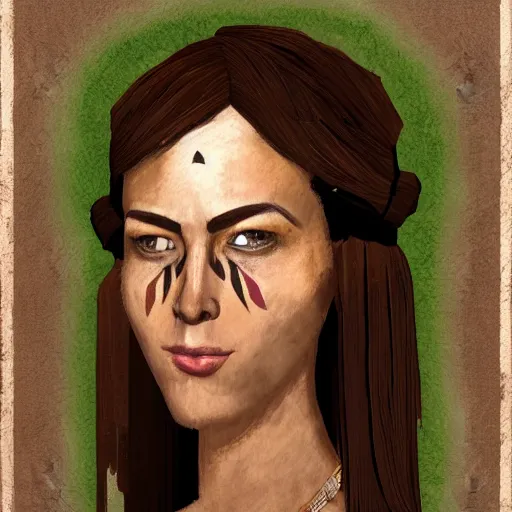 Image similar to disciples 2 game woman portrait