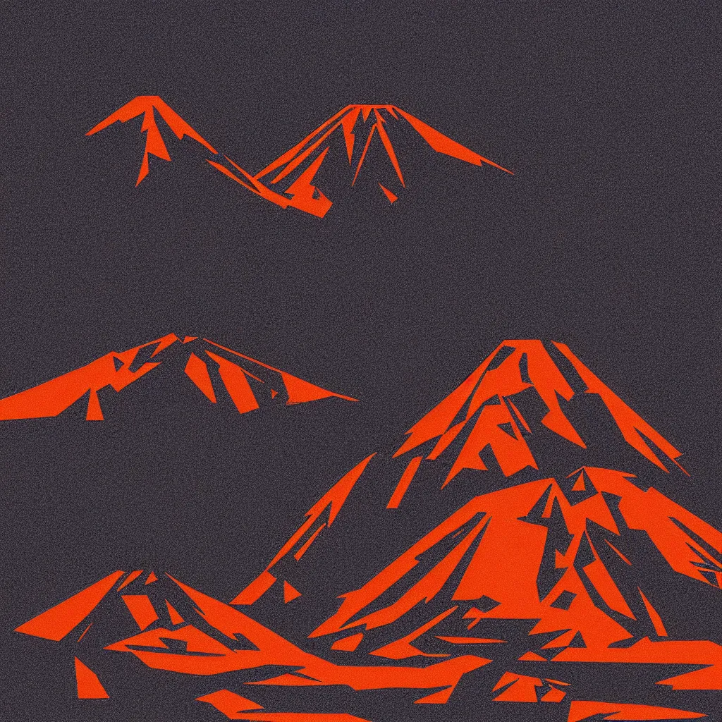 Image similar to olympus mons, mads berg, karolis strautniekas, film noir, stippled light, dramatic lighting, editorial illustration, detailed, fine texture, matte print, art deco, brutalism, dark blue + dark orange, red, black, ( ( habitat 6 7 background ) )