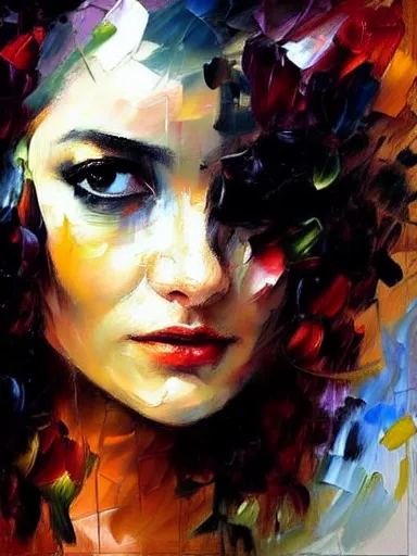 Image similar to neo - baroque portrait of a woman painted by henry asencio, leonid afremov, casey baugh, sandra chevrier, peter coulson