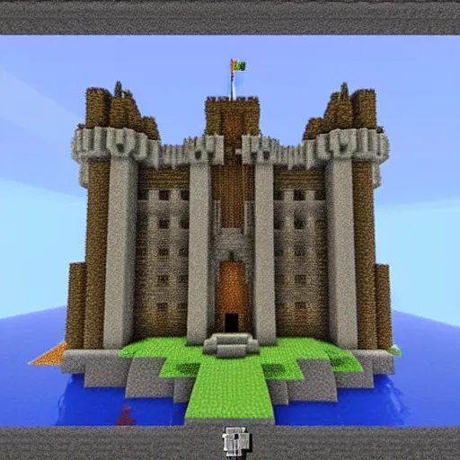 Image similar to minecraft castle