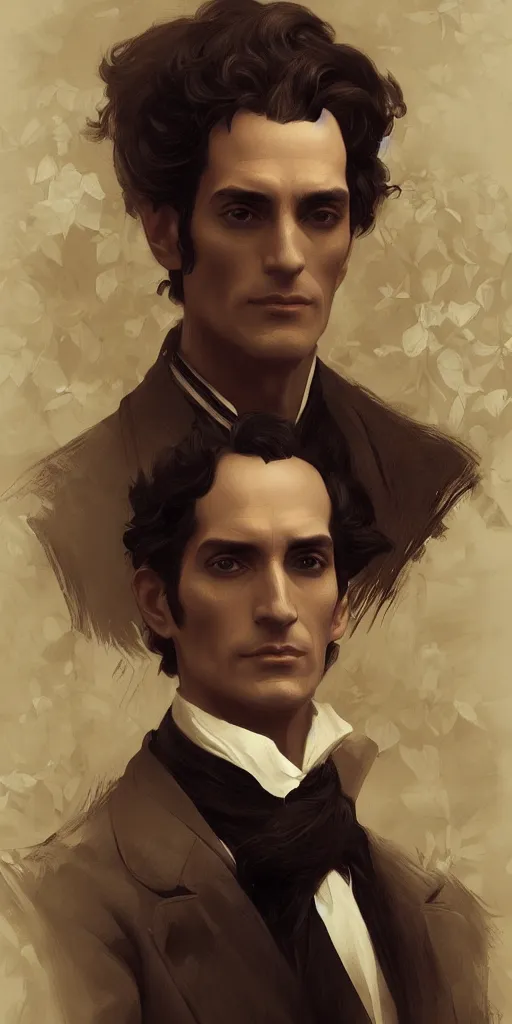 Image similar to portrait of simon bolivar, intricate, elegant, highly detailed, digital painting, artstation, concept art, smooth, sharp focus, illustration, art by artgerm and greg rutkowski and alphonse mucha and william - adolphe bouguereau