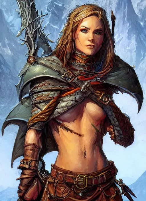 Image similar to rogue, ultra detailed fantasy, dndbeyond, bright, colourful, realistic, dnd character portrait, full body, pathfinder, pinterest, art by ralph horsley, dnd, rpg, lotr game design fanart by concept art, behance hd, artstation, deviantart, hdr render in unreal engine 5