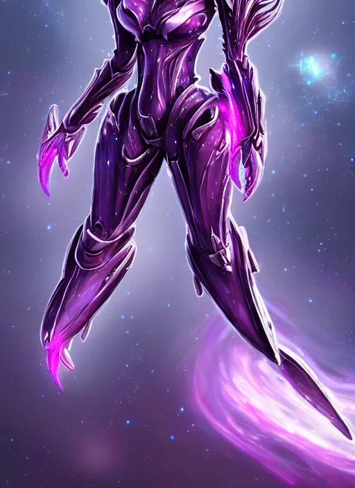 Image similar to galactic hyperdetailed elegant beautiful stunning giantess anthropomorphic mecha hot female dragon goddess, sharp spines, sharp metal ears, smooth purple eyes, smooth fuschia skin, silver armor, bigger than galaxy, epic proportions, epic scale, macro giantess, warframe, destiny, furry, dragon art, goddess art, giantess art, furaffinity, octane render